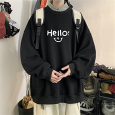 特P25控48秋冬新款男士圆领卫衣宽松休闲日常百搭上衣WQ2429，男装卫衣，电商B370