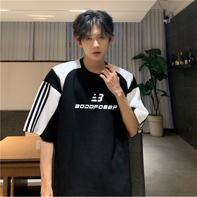 设计感小众短袖T恤男夏季新款潮牌ins宽松休闲上衣现货T1807-P39，男装T恤，星座512-4