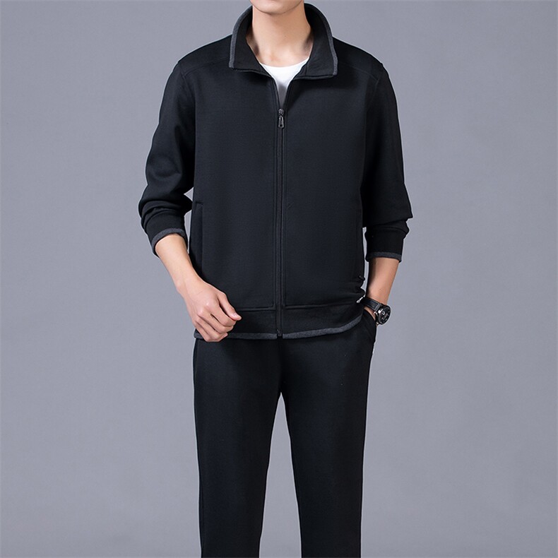 中年男士长袖立领外套男春秋潮流2023新款潮男装衣服夹克上衣春装,男装休闲套装,电商B212（原钱塘6029）