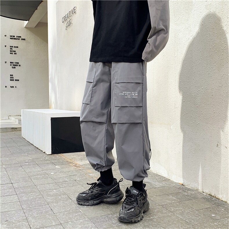 潮牌机能工装裤男宽松直筒百搭束脚休闲裤男生潮流长裤子K219-p30,男装工装外套,星座1008-2