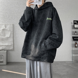 现货 WY10079-特P40 控68 秋季新款华棉扎染高品质百搭连帽卫衣图片