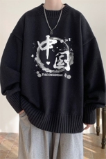 半高领毛衣男士大码针织衫男毛线衣男M18134-P45加绒款-P65，男装针织衫/毛衣，电商A040
