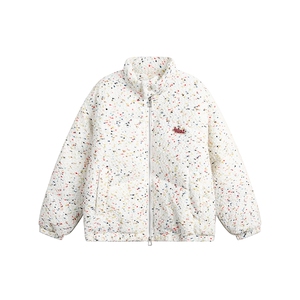 小香风绣花棉服--5673268,衬衫阔腿裤慵懒风穿搭图片