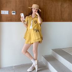 热卖主推现货25夏装麻料刺绣套装女2D044-768-P150-K225，女装套装/套裙，2D044