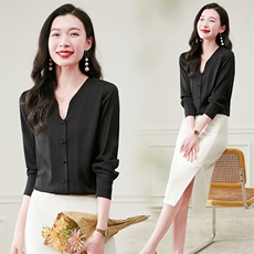 杭州重磅真丝衬衫女2026年新款春秋季长袖白色真丝上衣，女装衬衫，阿舍尔精品