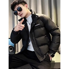 棉服男士2025冬季新款三防情侣时尚加厚短款黑色立领外套面包服，男装棉衣，星座506A