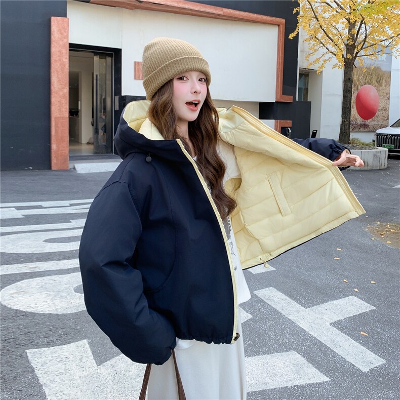 大货已出两面穿排骨派克羽绒服R2C086-2615P275K438--50绒,女装羽绒服,2C086