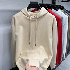 男装卫衣FN24203【7色主推】连帽卫衣双层面料情侣款落肩微阔版型，男装卫衣，钱塘207-1