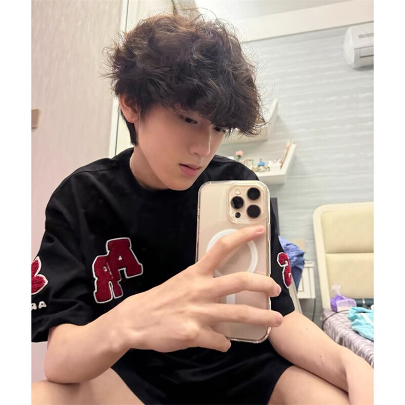 万针全刺绣工艺抖音得物高品质260克重磅纯棉双纱美式高街短袖T恤,男装T恤,电商A486-1