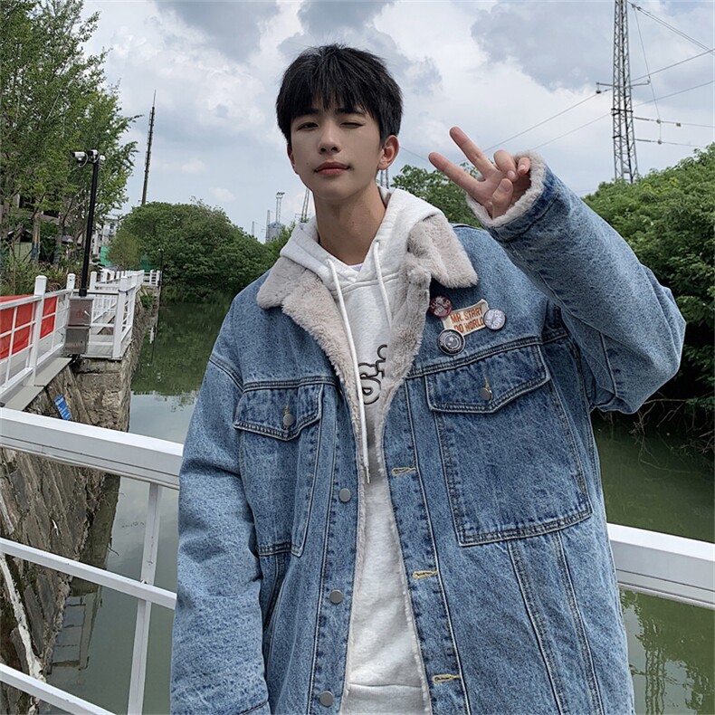 现货棉服男冬季棉衣外套羊羔绒翻领加厚毛领保暖外套MY2223-P125,男装棉衣,星座1103-3