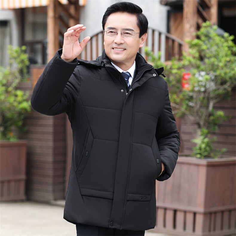 8802/P140中老年父亲外套中老年外套男装中长款加绒加厚大码棉服,男装棉衣,星座1216（原钱塘722）