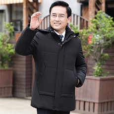 8802/P140中老年父亲外套中老年外套男装中长款加绒加厚大码棉服，男装棉衣，星座1216（原钱塘722）