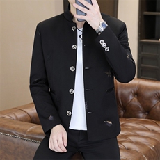 XF508-P80男士印花小西装男韩版修身立领中山装休闲西服薄款，男装西服，星座507A（原星座306B-2）