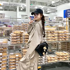 韩系慵懒风工装冲锋衣套装裙女春秋两件套学院风减龄盐系炸街小众，女装套装/套裙，纯色衣恋