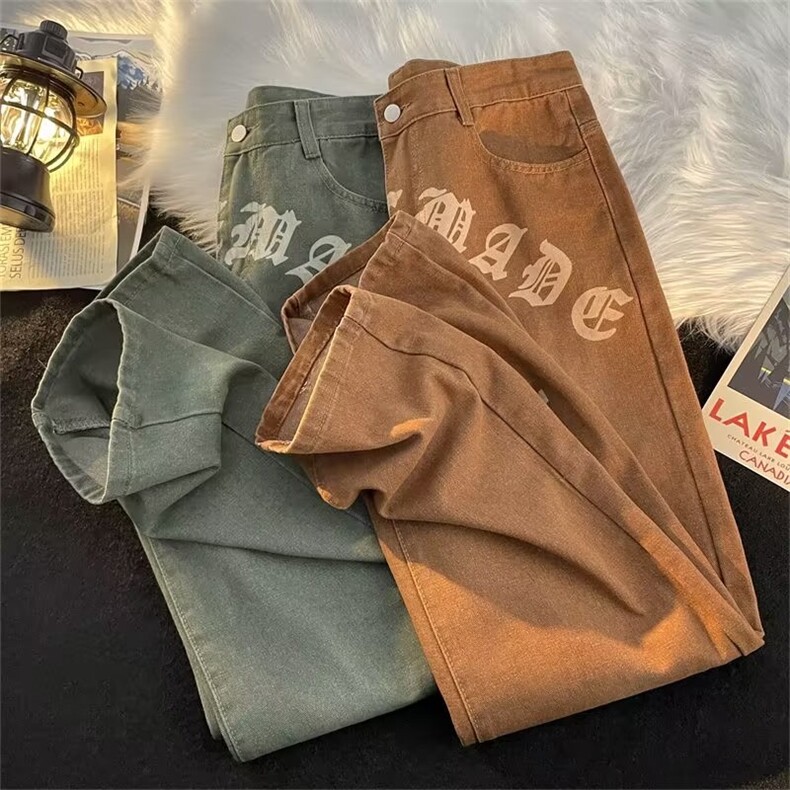 美式牛仔裤男春秋新款休闲直筒裤N5088P50,男装牛仔裤,星座1116-2
