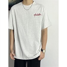 H1062-p30刺绣款短袖男女同款体恤情侣装，男装T恤，星座617A-2