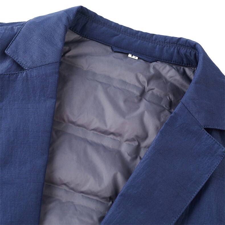 冬季新款西装男西服简约外套羽绒西服商务休闲小西装加厚保暖,男装西服,电商B360