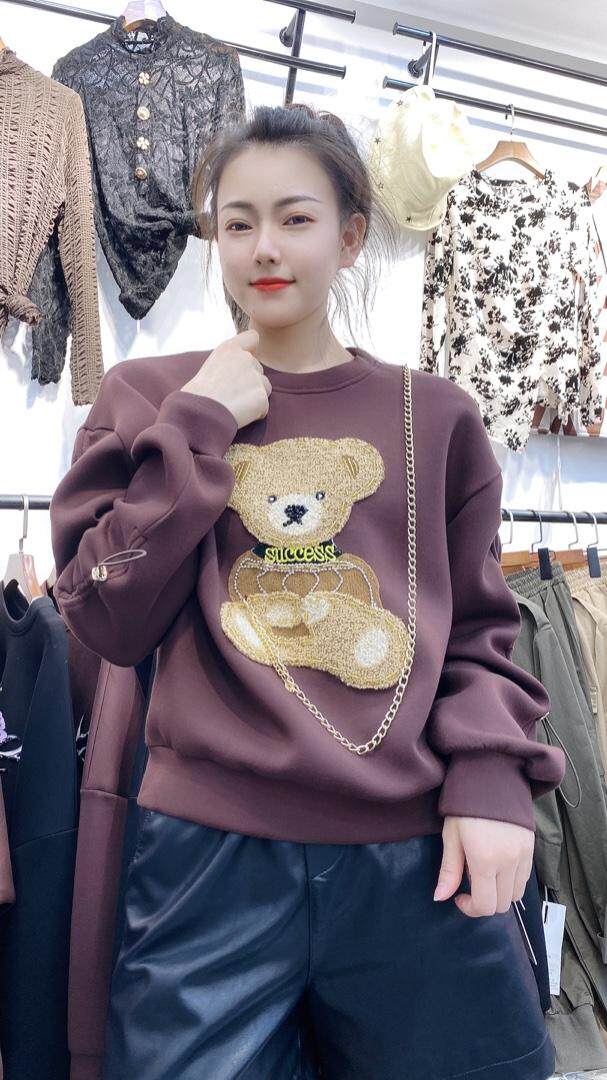 新款空气小熊卫衣，女装卫衣/绒衫，帝瀛 DY