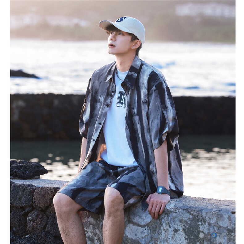 1短衬CS77033特P25DK77055特P18无差价套装TZ77066特P43大码M-5XL，男装休闲套装，星座226-2