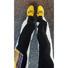 美式高街ins小众vibe鸳鸯黑白拼接直筒牛仔裤货号K719P65，男装牛仔裤，电商A063