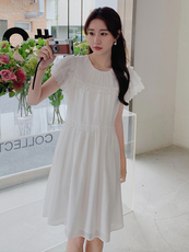 2023法式荷叶边设计精致少女感【现货】082-5079P115K168，女装连衣裙，浙宝192（原082）