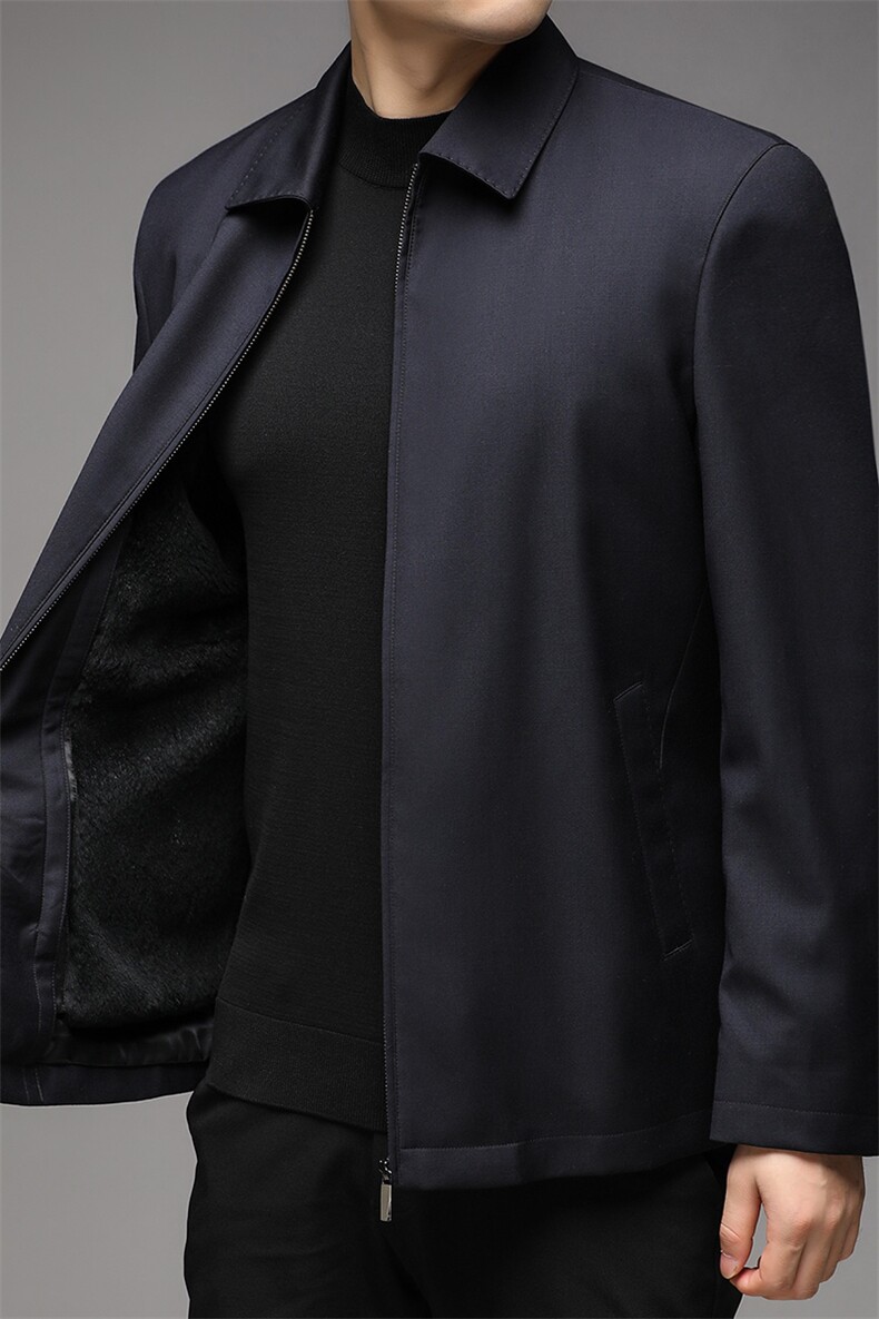 BB6552秋冬2023年男士新款夹克兔毛内胆大衣保暖派克服P715,男装夹克,电商B360