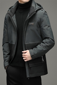 羽绒服男装中青年男士冬装外套2023新款连帽厚冬季ZELD9836-P325图片