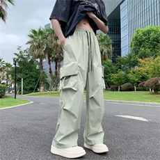 降落伞兵工装裤男夏季美式街头ins潮牌宽松百搭多口袋AK952-P45，男装休闲裤，星座1109-3