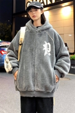 2024冬上新加绒加厚棉衣羊羔绒宽松连帽外套男女987-P110控价158，男装棉衣，电商A441-1