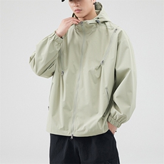 新款现货户外连帽夹克男三防冲锋衣外套JK815-P70，男装夹克，星座1204-3