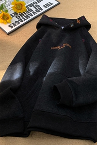 加绒加厚重磅砂洗做旧刺绣连帽卫衣JF807-特P65控118加绒P70控128图片