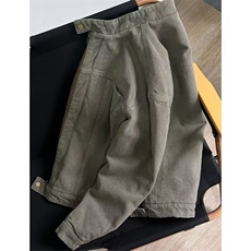 JK25-P70美式复古哈灵顿水洗立领外套男春秋潮牌cleanfit短款，男装T恤，电商B323A