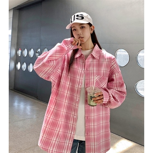 港风衬衫高级感设计耐磨格子衬衫休闲百搭MD-H539-特批40控69