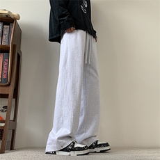 C5388-TP45控价68个性高街纯色休闲裤男春季新款宽松直筒卫裤，男装休闲裤，电商A102-1
