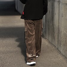 22秋新款高端方格灯芯绒休闲宽松港风工装休闲裤B266-X825-P60，男装工装外套，星座B257-1