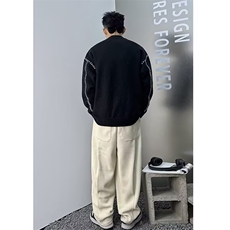 重磅美式设计感毛衣男秋冬新款保暖宽松男士针织衫外套MY568P50，男装针织衫/毛衣，星座1013-5