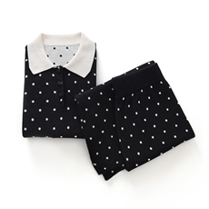 2025年春季时尚潮流波点套装，女装套装/套裙，忠诺羊绒