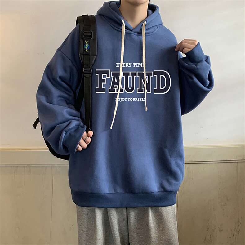 纯棉连帽卫衣男大码运动帽衫宽松薄WY2295-P35,男装卫衣,电商A040