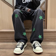 牛仔裤男秋季潮大码休闲裤子高街NK598P45，男装牛仔裤，星座1116-2