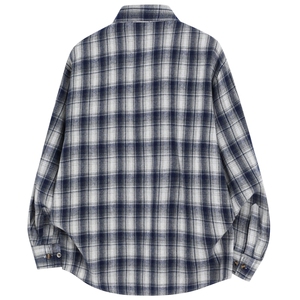 2026春季新款现货（跨境电商）四季款格子衬衫潮流宽松格纹衬衣图片