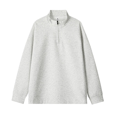 网图春季美式潮牌320g重磅华棉半拉链立领卫衣男W6080-特P29控58，男装卫衣，电商A001-1