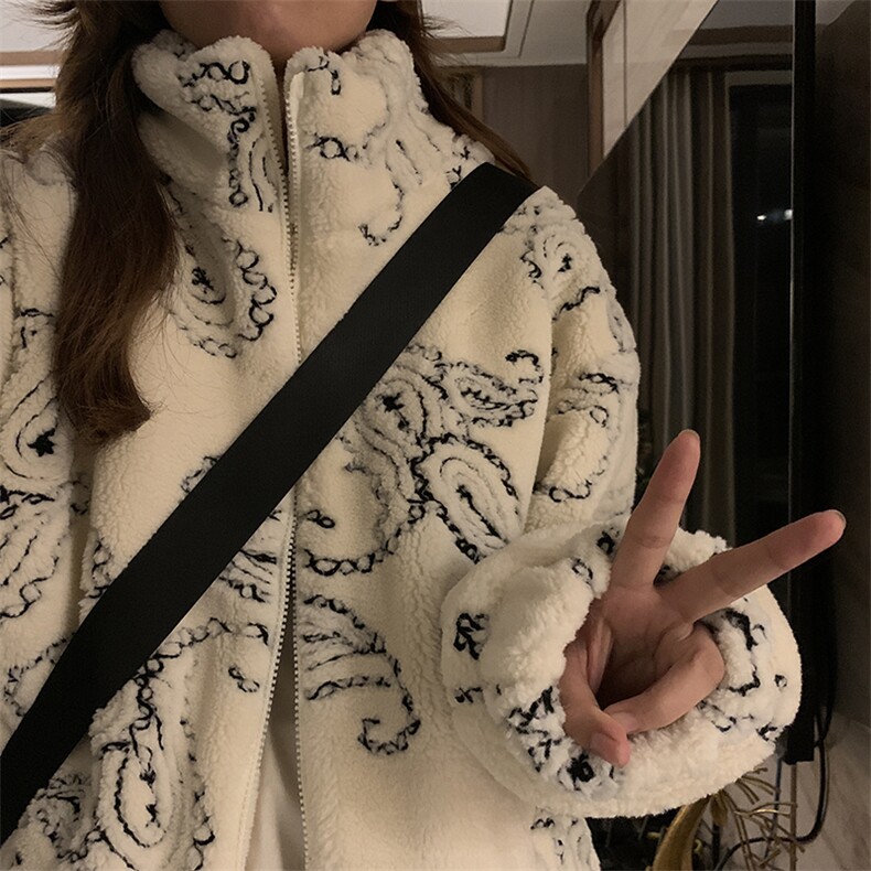 潮冬季新款羊羔毛外套中长款羊羔绒棉服女外套情侣款C554-P120,男装棉衣,星座911-2(原星座613-2）