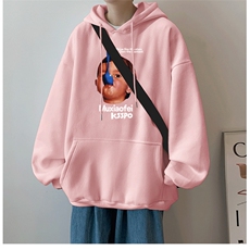 抖音供货、重磅360克现货加绒印花连帽卫衣HD019-1-LMWY44125-P40，男装卫衣，电商019-1