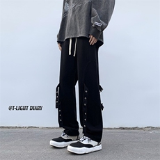 B221美式ins高街小众迷彩工装休闲牛仔裤LK22090-P65控88，男装牛仔裤，电商B221