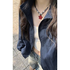 特批P55无差价夏季山系美式复古连帽速干宽松透气防晒外套男J5222，男装衬衫，电商A001