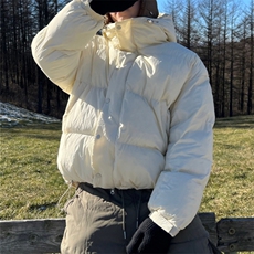 816B-MF816-P125韩简约加厚高领连帽经典款棉服棉衣，男装棉衣，星座816B