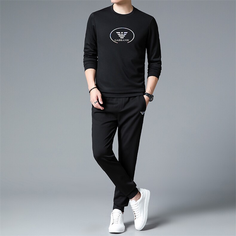 HPN-TZ1103男士2023年春季新款长袖两件套青年休闲套装,男装休闲套装,电商B360