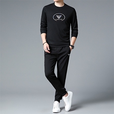 HPN-TZ1103男士2023年春季新款长袖两件套青年休闲套装，男装休闲套装，电商B360