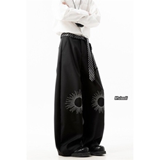 XZ616春季重磅cleanfit美式刺绣复古休闲长裤TY37128P55控78，男装休闲裤，星座512A（原616）