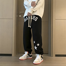 卫裤男潮牌ins港风复古束脚运动裤K118P30，男装休闲裤，星座1116-2